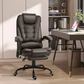 Горячая распродажа, Удобное офисное кресло с 7-точечным вибромассажем, кресло для руководителей с высокой спинкой, регулируемая высота, подходит для офисов