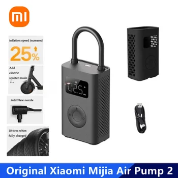 Оригинальный Xiaomi Air Pump 2 Надувное сокровище для мотоцикла Автомобильный футбольный Mi Портативный электрический воздушный компрессор Датчик шин