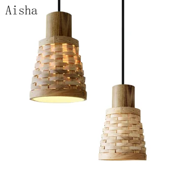 Винтажный бамбуковый подвесной светильник прикроватная тумбочка гостиная столовая люстра Wabi-sabi homestay креативный персонализированный светильник