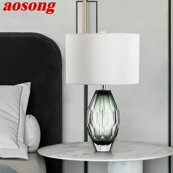 Настольная лампа AOSONG Nordic Modern Glaze Модная Художественная гостиная Спальня Отель LED Индивидуальность Оригинальность Настольная лампа