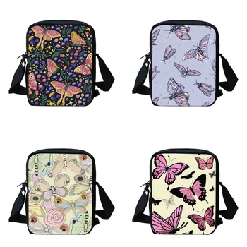 Сумки через плечо для мальчиков, красивый дизайн с бабочками, модная сумка через плечо для детей, повседневные дорожные сумки для девочек Mochila Escolar 2023