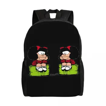 Рюкзак для путешествий Mafalda Sad Thinking Для мужчин и женщин, школьный рюкзак для ноутбука, классические сумки для студентов колледжа Quino Manga, рюкзаки для студентов колледжа