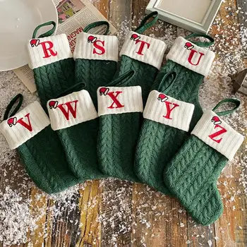 Рождественские носки с ремешком, праздничные украшения, привлекательные рождественские носки, Чулки с вышивкой для рождественских подарочных пакетов