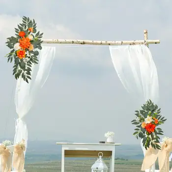 2шт Искусственных цветов свадебной арки, Многоцветный фон, декор, свадебные приветственные знаки, фон для приветственного знака, Декор для приема