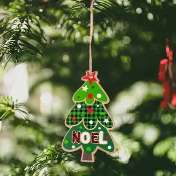 Рождественское Украшение Гнома Причудливые Рождественские Деревянные Подвесные Украшения Санта Клаус Северный Олень Снеговик Гном Праздничный для Вечеринки