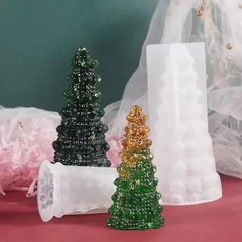 Рождественские украшения Плесень Антипригарная 3D Силиконовая форма 