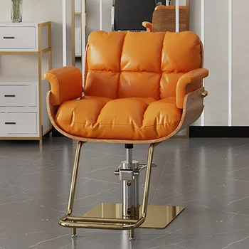 Кресло с откидной спинкой, Парикмахерские кресла с регулировкой для стрижки волос, специальные парикмахерские кресла, мебель для спа-парикмахеров Sillas QF50BC