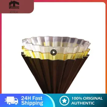 Чашка-фильтр Оригами из смолы Многоразовое кофейное ситечко Роскошный Конический погружной кофейный фильтр для капельниц Портативный инструмент для фильтрации кофе