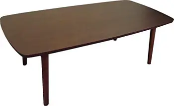 Журнальный столик с откидными ножками TAC-229WAL, W41.3 x D20.5 x H13.8 дюймов, Натуральный орех и каучуковое дерево, Дом и гостиная, Wal