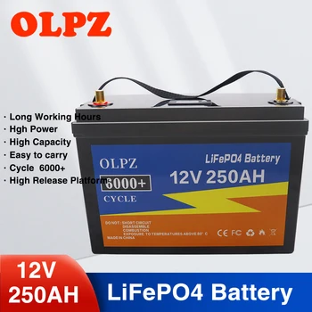 12V 250AH Lifepo4 Cells Встроенный Литий-Железо-Фосфатный аккумулятор BMS Для Замены Большей части резервного источника питания Домашнего хранилища энергии