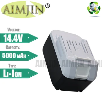 AIMJIN 14,4 В 5000 мАч BL1413G Литий-Ионный Аккумулятор Для Makita BL1460G DC18WA DMR106 UH480D UH520D UM165D UR140D