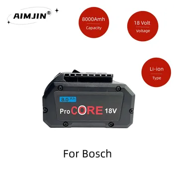 Для Bosch 18V 8000mAh Профессиональная Система Беспроводной Инструмент BAT609 BAT618 GBA18V8 21700 Аккумулятор ProCore Сменная Батарея