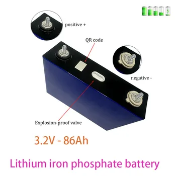 Литий-железо-фосфатный аккумулятор 3,2 В 86Ач для самодельной батареи RV и солнечной системы хранения, автофургона, гольф-кара, внедорожника