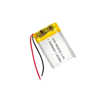 3,7 В 500 мАч 902030 полимерная литий-ионная аккумуляторная батарея для светодиодных ламп, динамиков Bluetooth, MP5, Селфи-палки, батареи 902030
