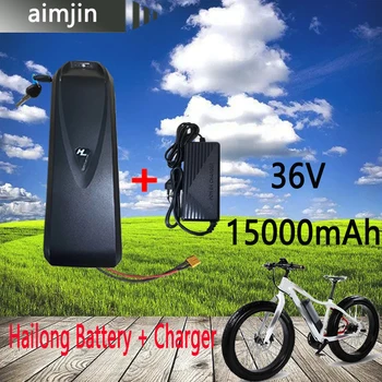 18650 36V 15000mAh Литиевая батарея Ebike Подходит для электрического велосипеда Hailong Мощностью 350 Вт 500 Вт 750 Вт 1000 Вт Зарядное устройство + ячейка