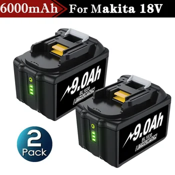 Для Makita BL1830 Аккумулятор 18V 6Ah LXT Литий-Ионный Совместимый de 80 Outils 7,2 V ~ 18V Зарядное устройство для BL1830 BL1840 BL1850 LXT400 DC18RC