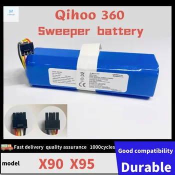 100% Новый Оригинальный аккумулятор большой емкости 14,4 В 6800 мАч Подходит для пылесоса Qihoo 360 sweeper X90 X95