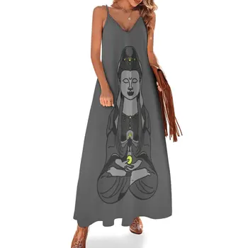 Куан Инь, он же Авалокитешвара: Бодхисаттва Сострадания, Платье без рукавов, платья с длинным рукавом, женское платье, летний женский костюм