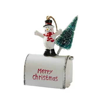 Рождество, новая рождественская елка, Рождественская электронная почта Санта-Клауса, железная художественная цветная подвеска, праздничное украшение