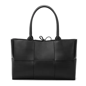 Совершенно новые модные повседневные сумки-тоут для женщин, шикарный черный кошелек, элегантные офисные женские сумки большой емкости