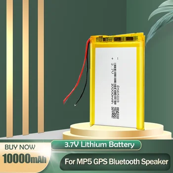 1-10 Шт. 8565113 3,7 В 10000 мАч Литий-полимерный аккумулятор для Power Bank Рекордер Светодиодные фонари Игрушки MP4 GPS Bluetooth динамик