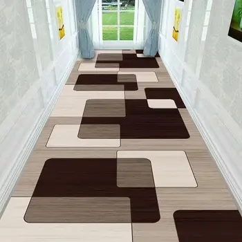 Абстрактный геометрический коридор, ковер для прихожей, коврик для гостиной, домашний декор, детский игровой коврик, спальня, кухонный коврик, Противоскользящий ковер