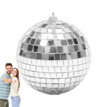 Зеркальные диско-шары, отражающее стекло, Вращающийся зеркальный шар, Мозаичные шары Хью Кулайти, Топпер для торта, ретро-дизайн, украшение для вечеринки