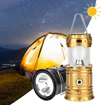 Солнечный фонарь для кемпинга, USB Портативная перезаряжаемая лампа для наружной палатки, портативные фонари, аварийные огни для барбекю, пешие прогулки