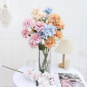 1 шт./72 см Искусственный цветок, 5 Пионов, Свадебная декоративная композиция для гостиной дома