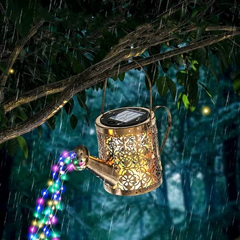 Светодиодные декоративные фонари на солнечной лужайке, водонепроницаемый чайник для разбрызгивания, Декоративная дорожка, Ландшафтное освещение, Автоматический выключатель для домашнего сада