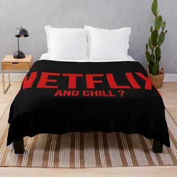 Плед Netflix и chill Throw, многоцелевое тяжелое одеяло, очень большое пледное одеяло