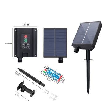 Адаптер солнечной энергии, 8 режимов, дистанционный привод, светодиодный драйвер, Водонепроницаемый IP65, адаптер питания для светодиодных штор, гирлянды, сад